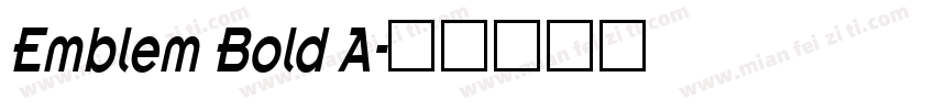 Emblem Bold A字体转换